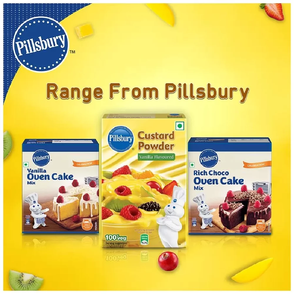 Pillsbury Custard Powder - Vanilla Flavour, 100 g Carton-8.webp